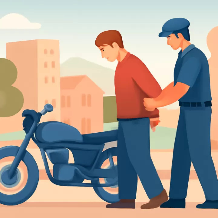 Detienen a un hombre en Las Heras por circular en una moto con motor adulterado