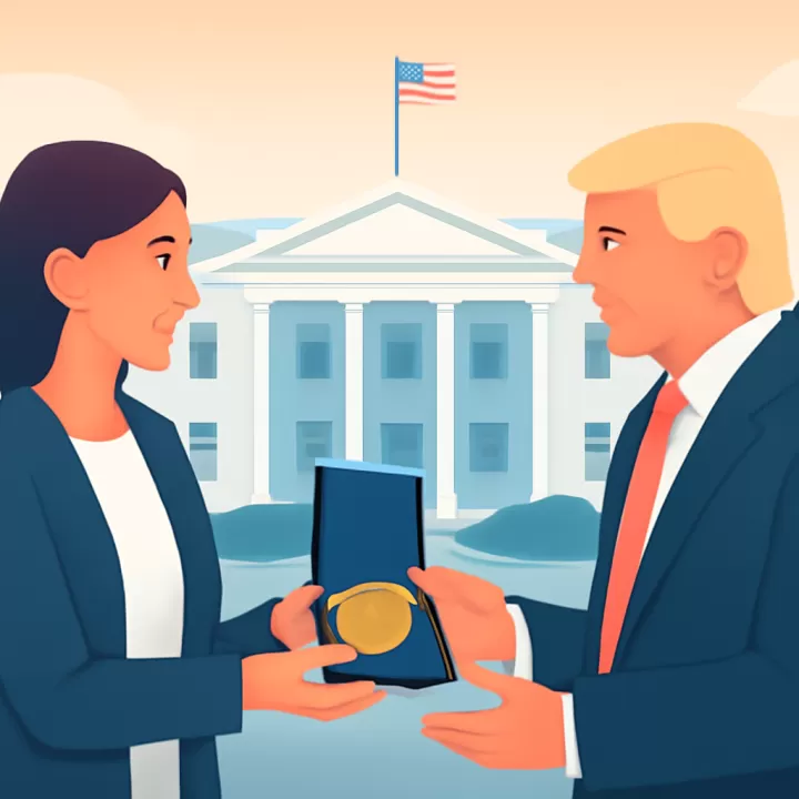 María Corina Machado asegura haber mostrado a Trump la medalla del Nobel de la Paz