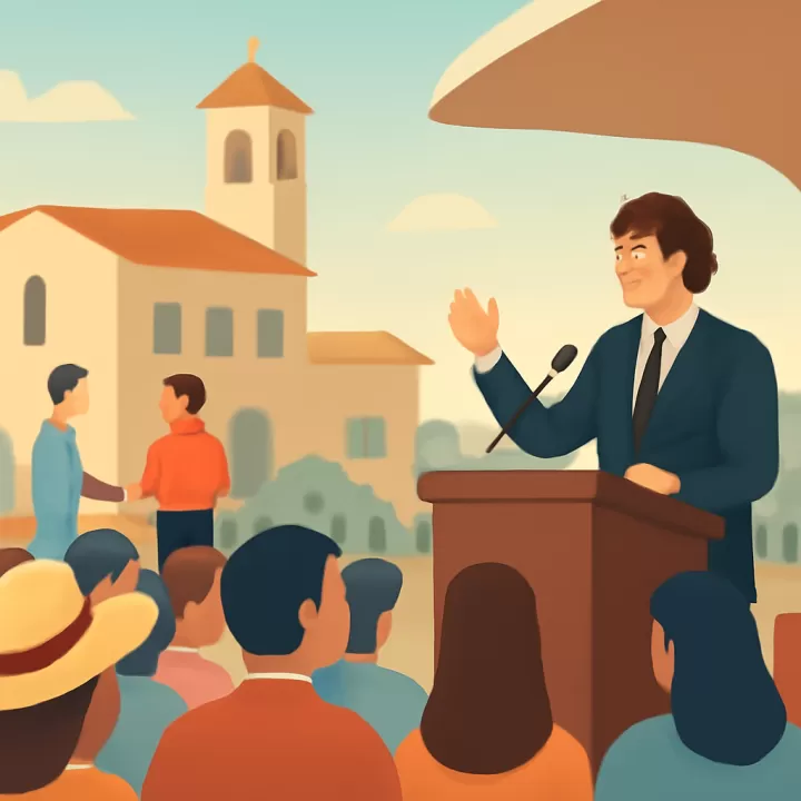 Javier Milei participó en el Festival de la Doma y el Folklore de Jesús María