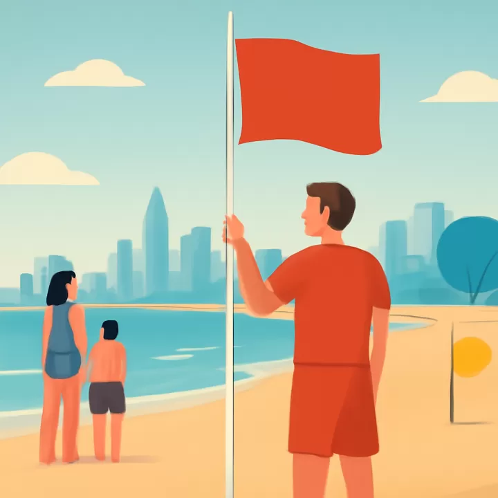 Guía de banderas en playas bonaerenses para evitar riesgos en el mar