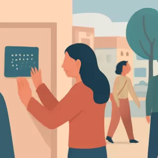 Instalan cartelería en braille en baños del Centro Cívico de Bariloche, pero persiste el incumplimiento de ordenanzas