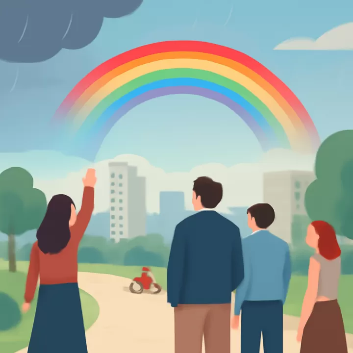 Arco iris sorprende en el cielo de La Plata tras fuerte tormenta y pronostican mejora del clima