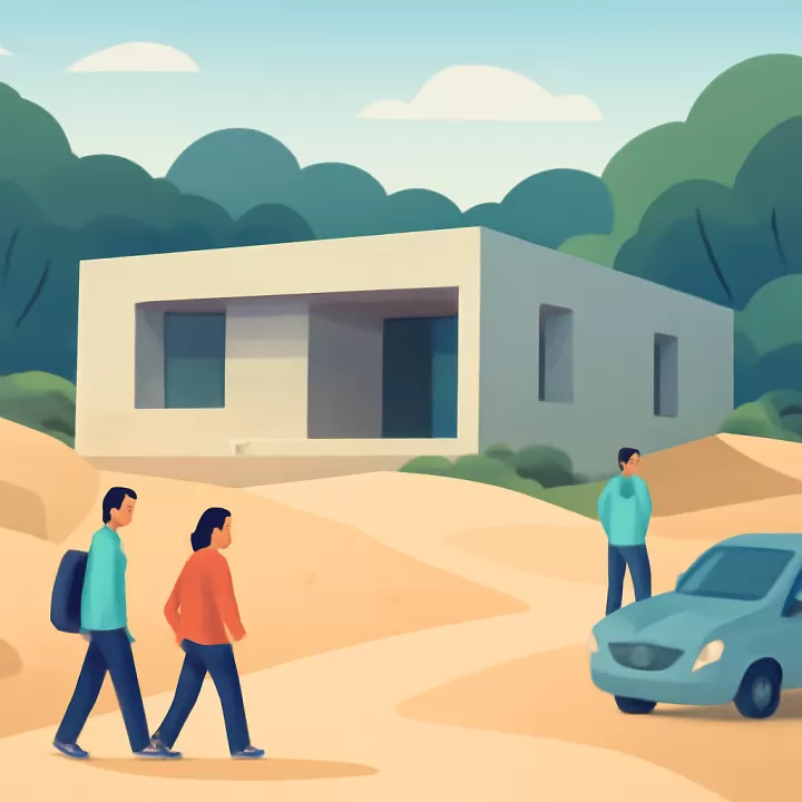 Casa de hormigón en Costa Esmeralda diseñada para integrarse a los médanos y el bosque