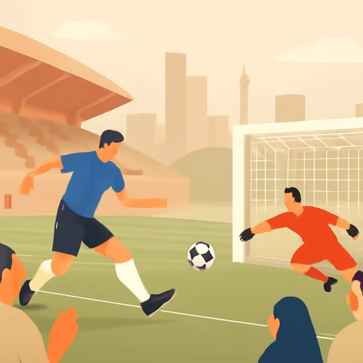 Gol de penal atípico en el partido Sub 23 entre Japón y Jordania en la Copa Asiática