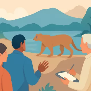 Avistamiento de un puma en el dique Cabra Corral motiva recomendaciones de expertos