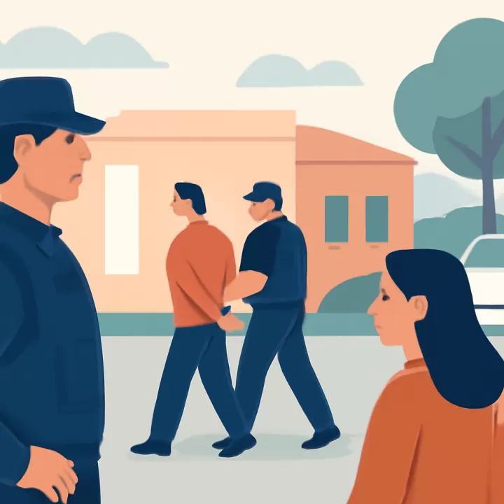 Allanamiento por una causa de amenazas agravadas en el barrio El Chaparral