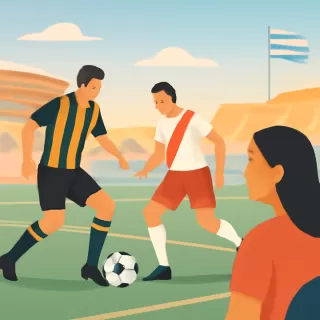 Amistoso entre Peñarol y River Plate termina 0-0 en el Campus de Maldonado