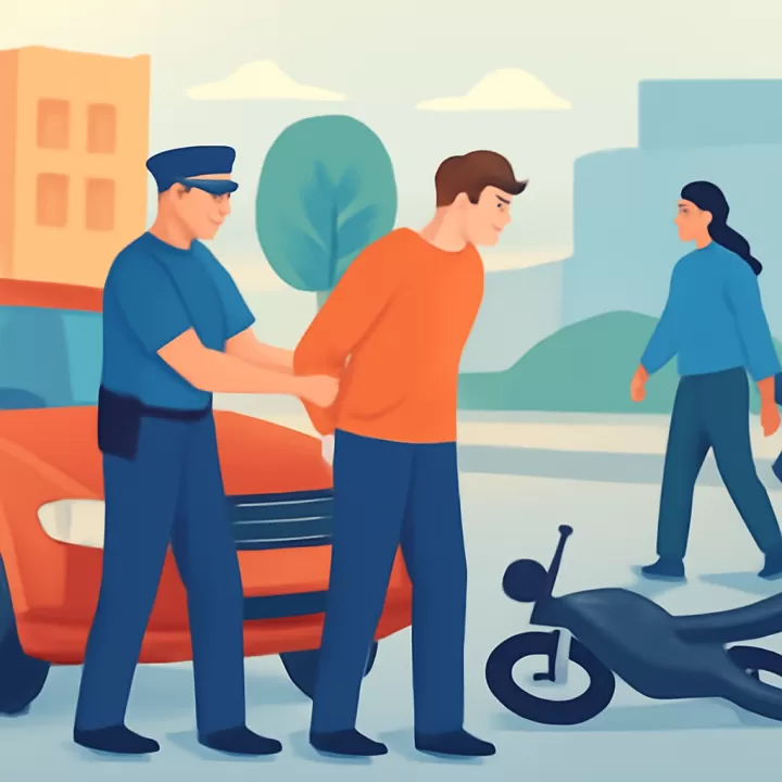 Conductor alcoholizado chocó una moto robada en Trelew y fue detenido