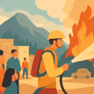 Incendios forestales activos en Epuyén con reactivación en la ladera del cerro