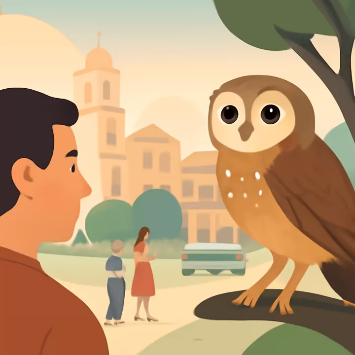 El caburé, el pequeño búho diurno que habita el monte cordobés