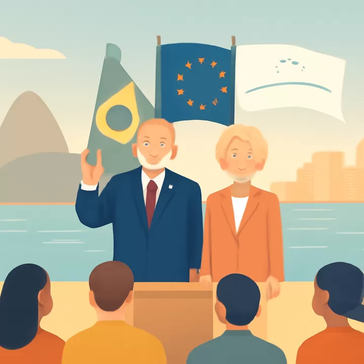 Lula y Von der Leyen conmemoraron el acuerdo comercial Unión Europea-Mercosur en Río de Janeiro