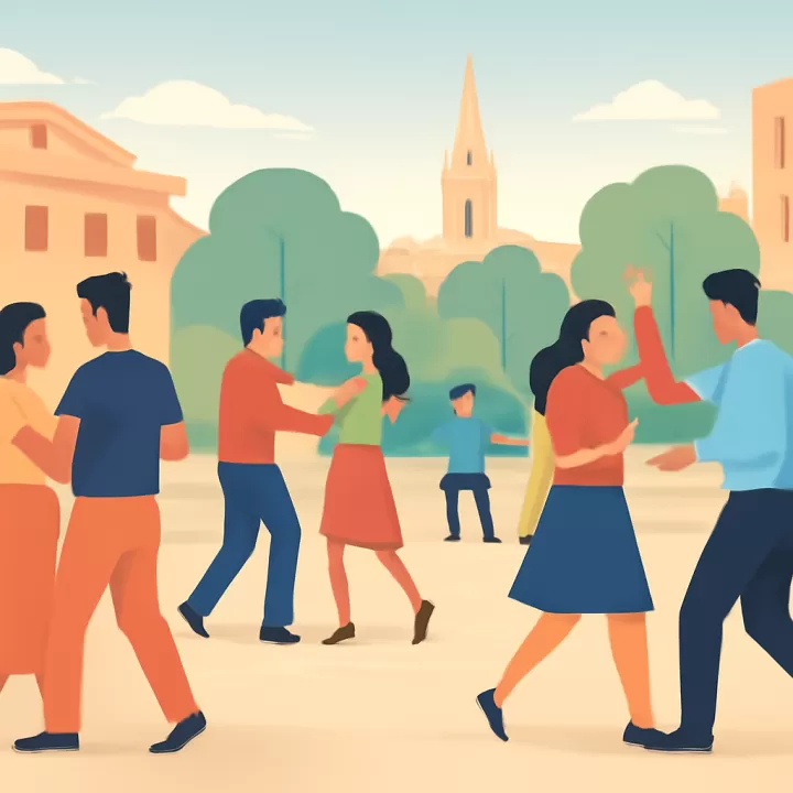 La bachata y la salsa animan las plazas del centro de La Plata con clases abiertas