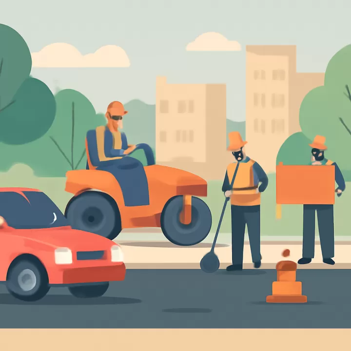 Mantenimiento vial en calle Perón a cargo del Municipio de Gualeguaychú