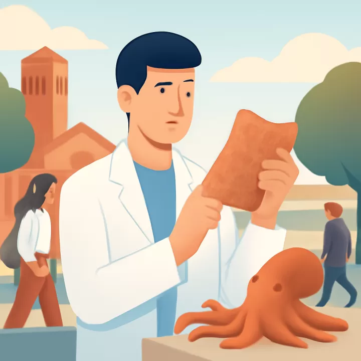 Crean un material sintético que cambia de color y textura como un animal camuflado