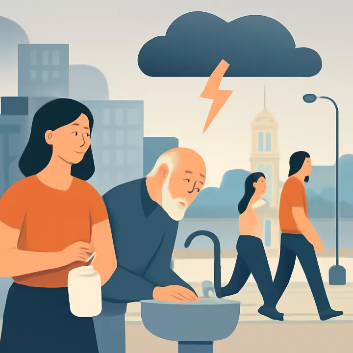 Vecinos de La Plata sufren cortes prolongados de luz y agua tras tormenta