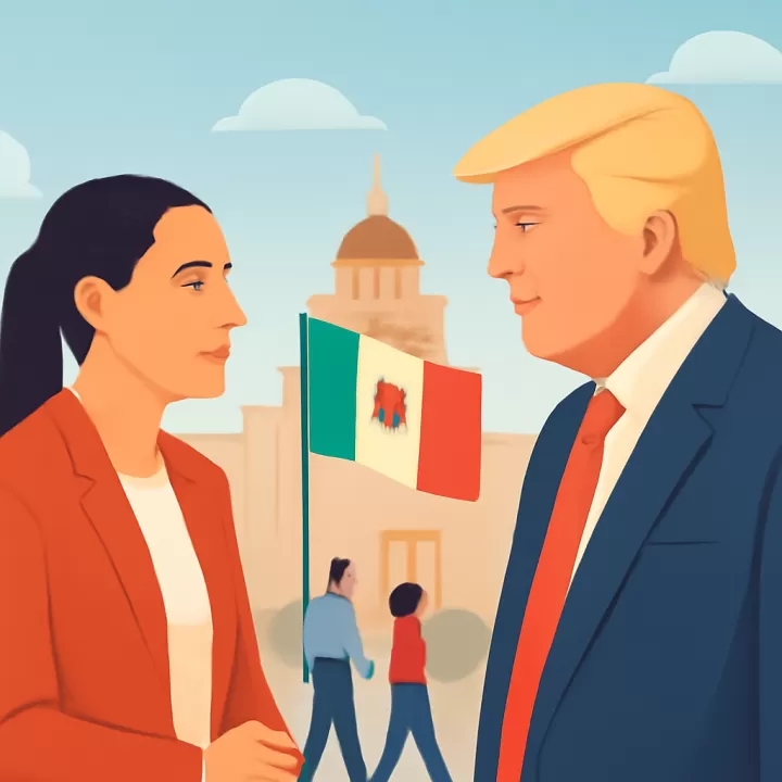 Claudia Sheinbaum enfrenta un año de desafíos con Donald Trump en la presidencia de EE.UU.