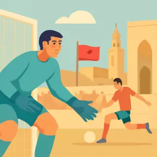 Yassine Bounou fue clave con dos atajadas en la final de la Copa África