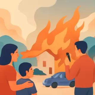 Incendios forestales arrasan con viviendas en Punta de Parra, Tomé