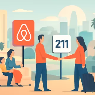 Alianza entre Airbnb y 211 LA para ofrecer alojamiento gratuito en emergencias en Los Ángeles