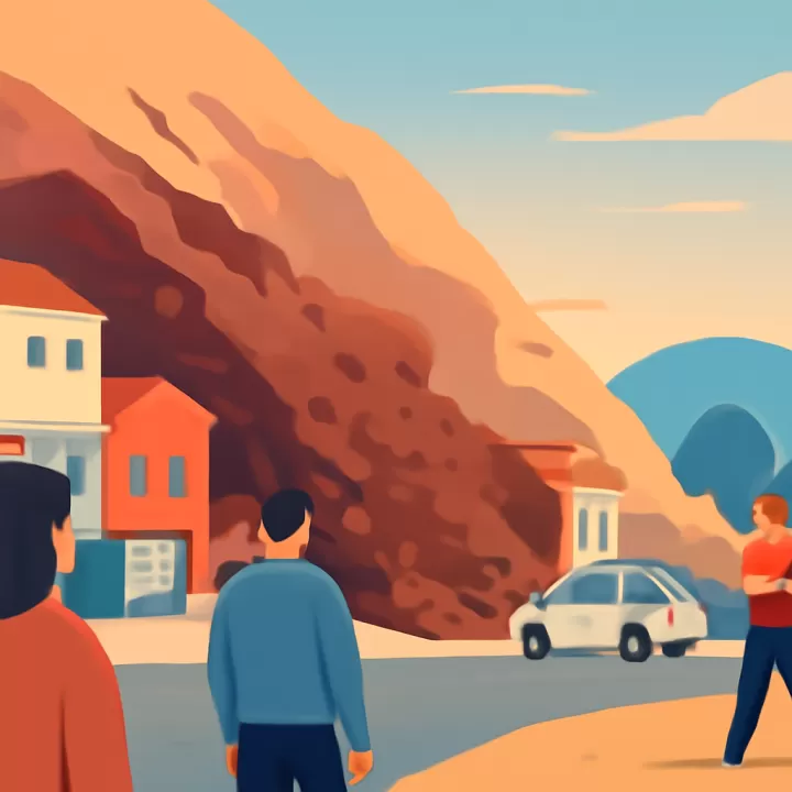 Desmoronamiento en Cerro Hermitte provoca daños y evacuaciones en Comodoro Rivadavia