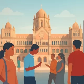 La estación Chhatrapati Shivaji Maharaj Terminus de Mumbai, Patrimonio de la Humanidad y en operación diaria