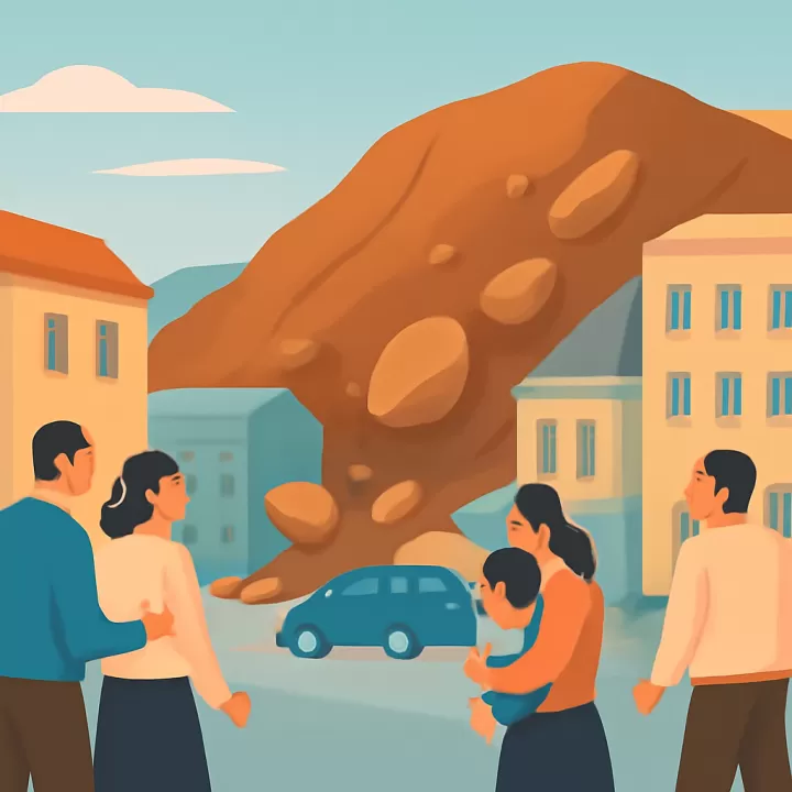 Desplazamiento del cerro Hermitte en Comodoro Rivadavia provoca daños y evacuaciones