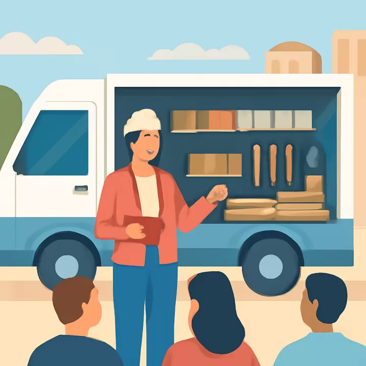 Bernardita Sutti inaugura la primera ferretería social móvil en Argentina