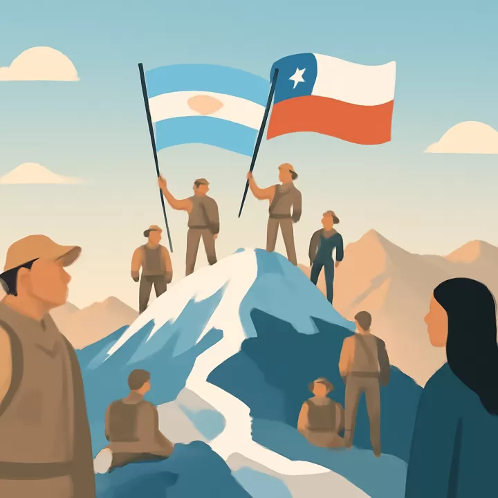 Militares argentinos y chilenos alcanzan la cumbre del Aconcagua en una expedición conjunta