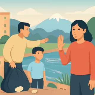 Vecinos de El Mallín expresan preocupación por el estado del arroyo local