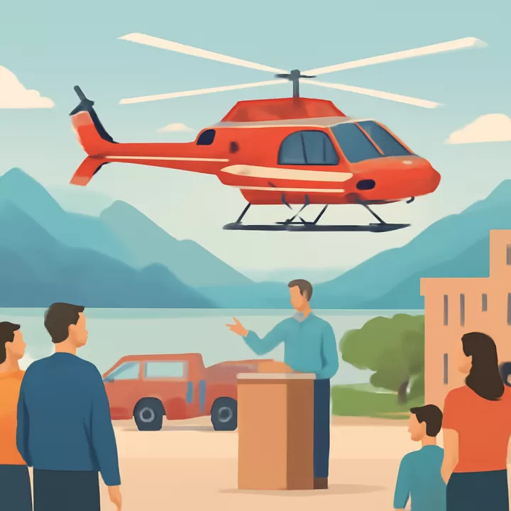 Río Negro incorpora helicóptero exclusivo para combatir incendios forestales en la Zona Andina