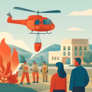 Río Negro incorpora un helicóptero propio para combatir incendios forestales