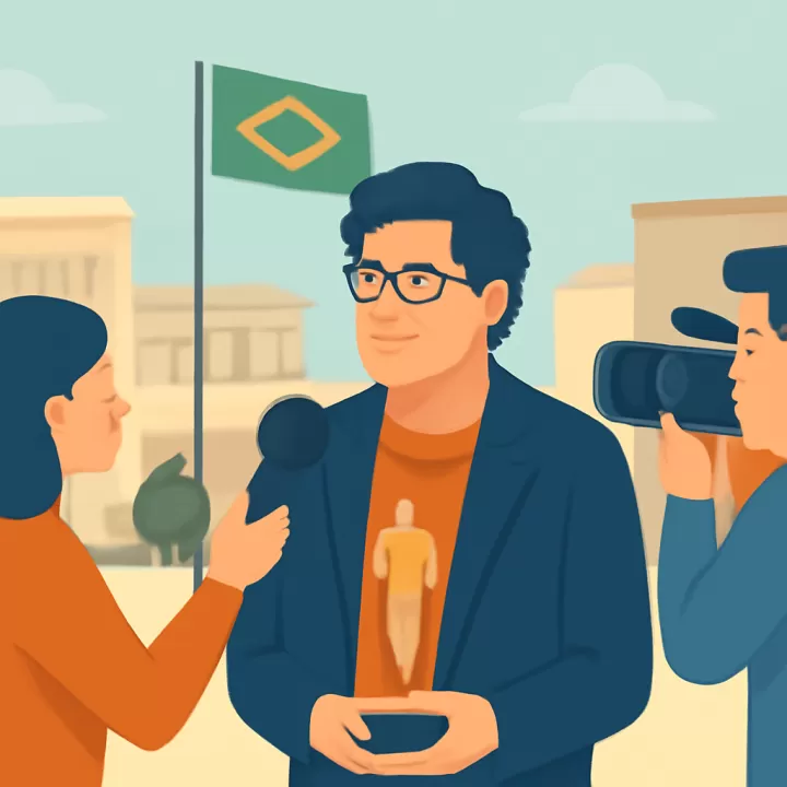 Kleber Mendonça Filho, cineasta brasileño, aspira a un segundo Oscar consecutivo