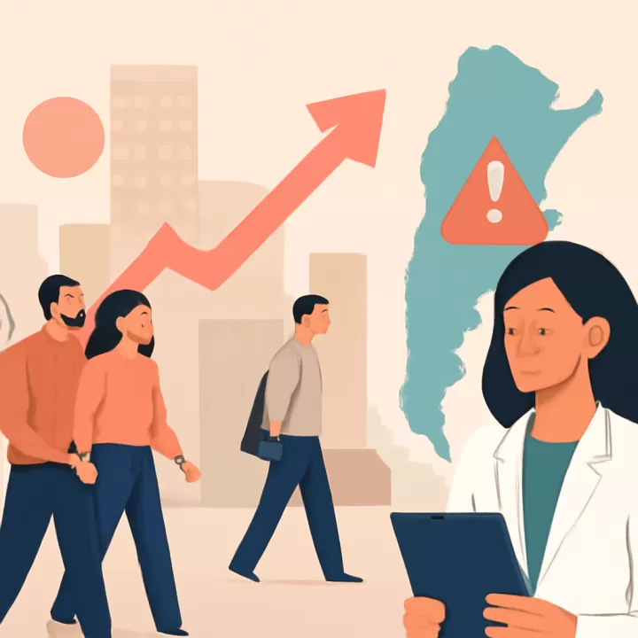 Alerta en Argentina por aumento del 71% en casos de sífilis en 2025