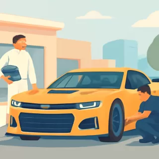 Juan Cruz Benvenuti alista su Chevrolet Camaro para la temporada 2026 del Turismo Carretera