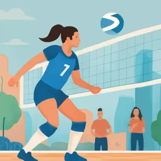 Brunella Mamonde hizo su debut en la Liga Argentina de Vóley Femenino con Bahiense del Norte