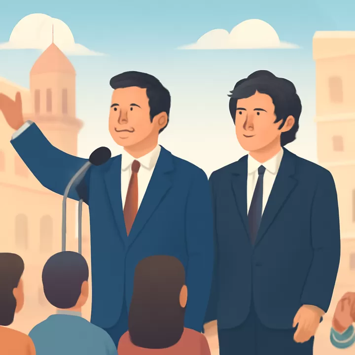 Gabriel Bornoroni impulsa su candidatura a gobernador de Córdoba junto a Javier Milei en Jesús María