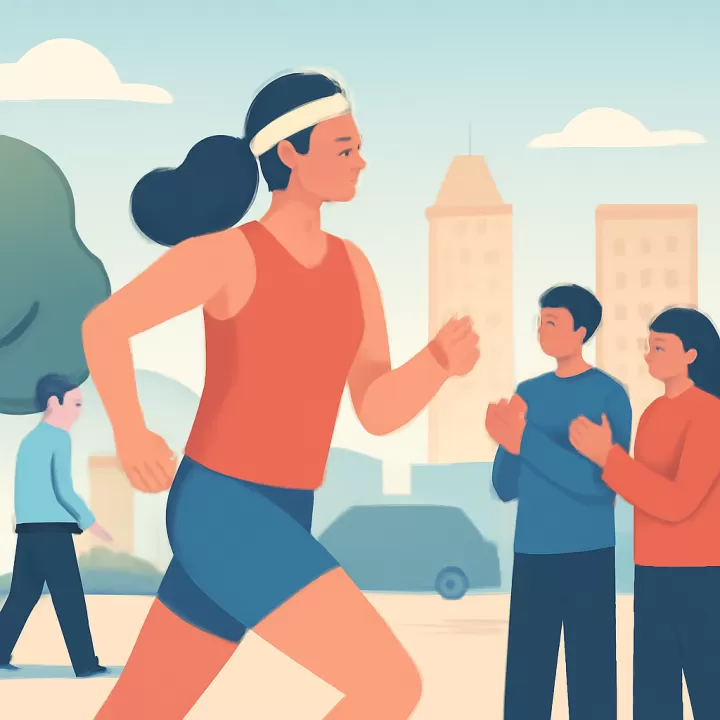 Claudia Cornejo completó 10 km en la Maratón Open Sport de Mar del Plata