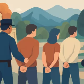 Detienen a tres personas por tala ilegal en área turística de El Bolsón