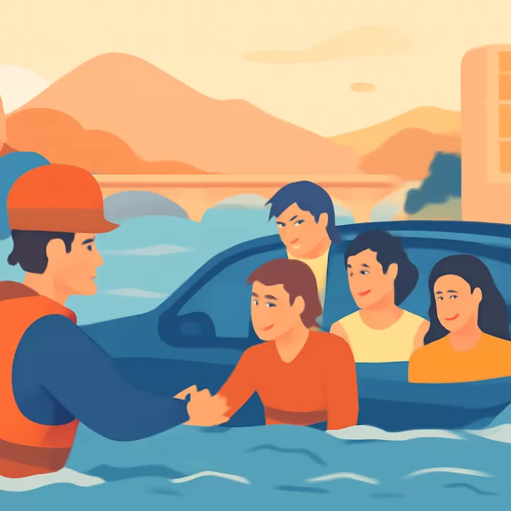 Rescate de turistas misioneros atrapados en el río Rosario en Salta