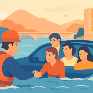 Rescate de turistas misioneros atrapados en el río Rosario en Salta