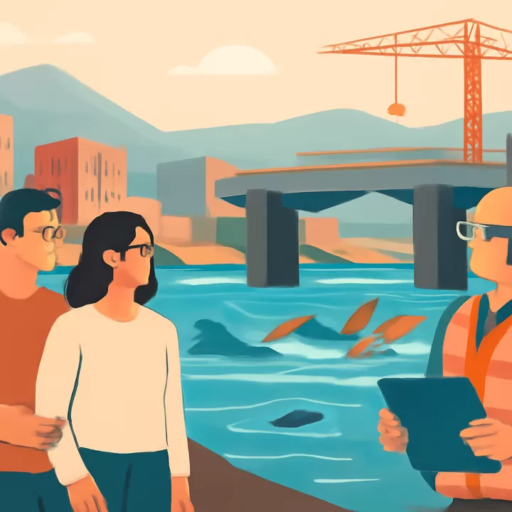 La crecida del río Vaqueros afectó una obra vial del nuevo puente hacia Salta