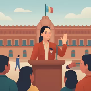 Claudia Sheinbaum presenta la Mañanera del Pueblo desde Palacio Nacional el 19 de enero