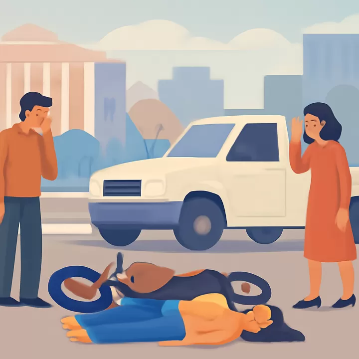 Accidente en Lavalle: motociclista de 27 años hospitalizada tras colisión con camioneta