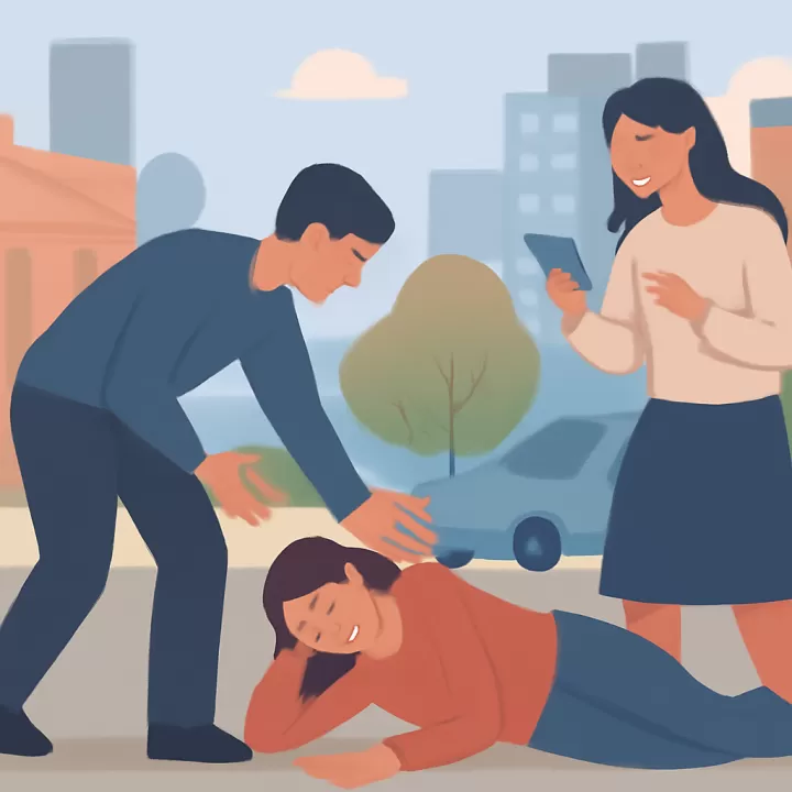 Joven sufre intento de robo y cae al suelo tras relatar su mala suerte en martes 13