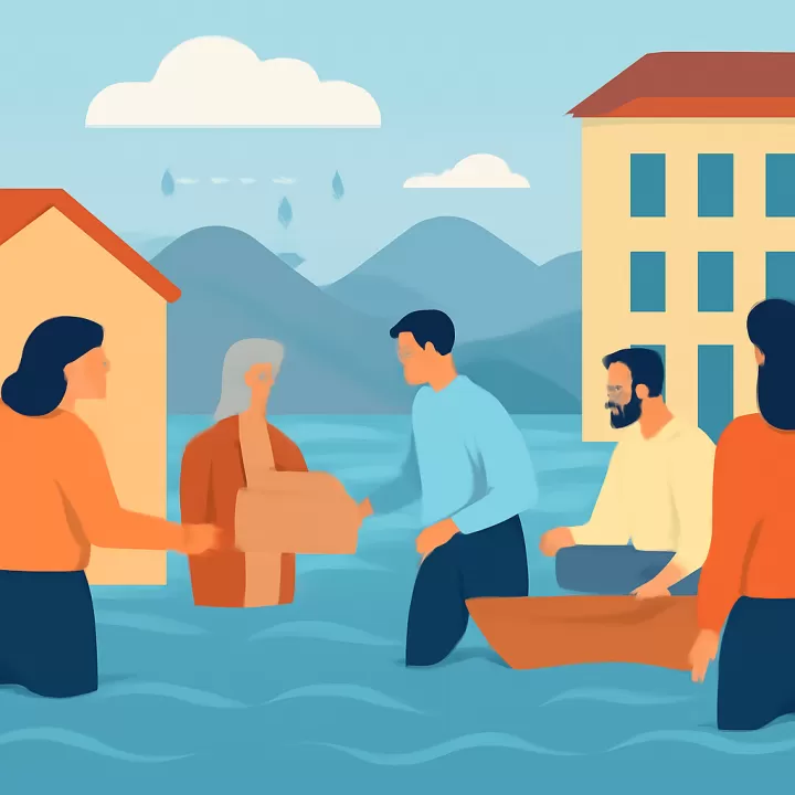 Lluvias en Vaqueros afectan a casi 30 familias por ingreso de agua en sus viviendas