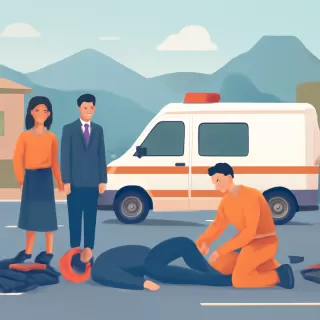 Motociclista sufrió un accidente en la Ruta 40 y fue asistido por emergencias