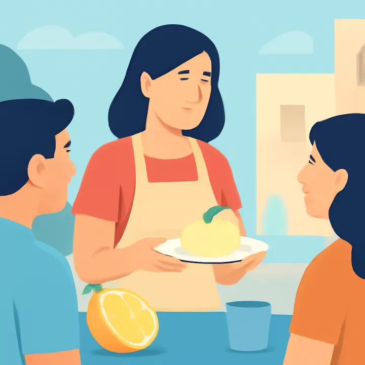 Receta de postre helado de limón cremoso para el verano por Jimena Monteverde