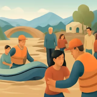 Rescatan a 14 personas atrapadas por la crecida del río en La Caldera, Salta