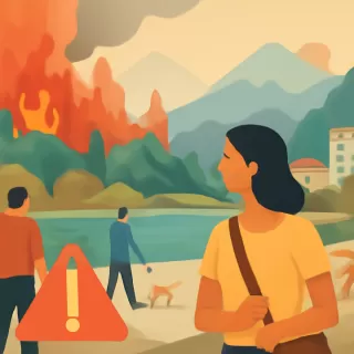 Riesgo muy alto de incendios forestales en Bariloche por condiciones climáticas