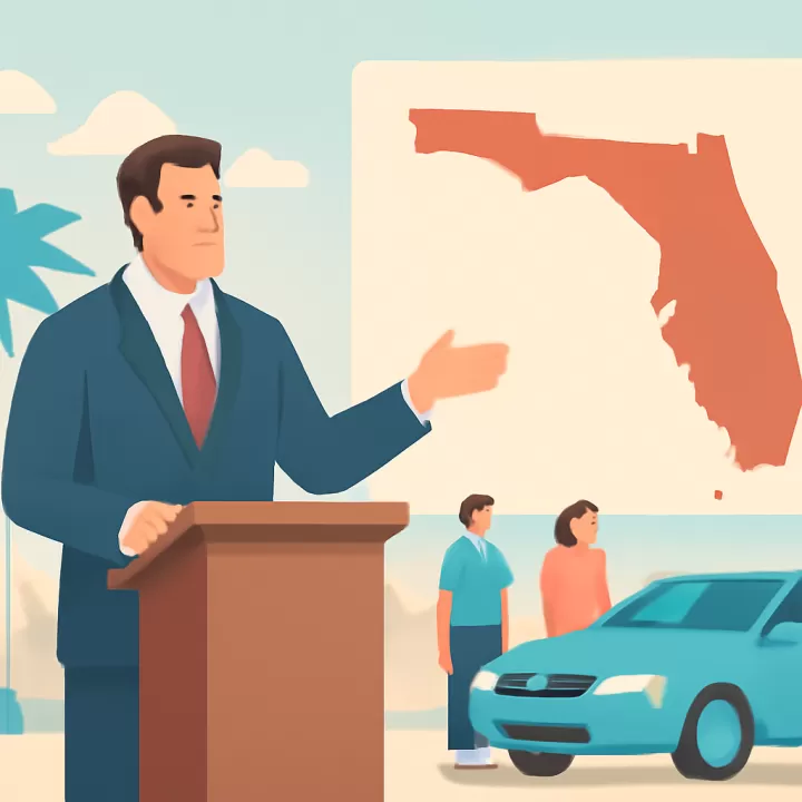 Ron DeSantis anuncia reembolsos en seguros de automóviles en Florida